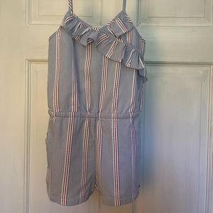 New without tags Girls Vineyard Vines Pinstripe Romper 4T